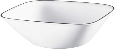 Corelle Tafelservice 18 предметів, чорно-білий, для 6 осіб, стійкий до сколів, включає тарілки (26 см, 17 см)