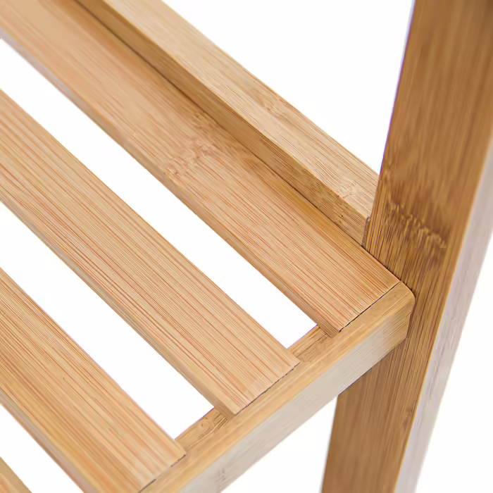 Relaxdays Bamboo Bathroom Shelf with 3 Shelves