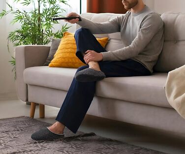 Чоловічі тапочки COFACE з м'якою піною Memory Foam - зручні домашні капці для дому та вулиці (Чорний, 44 EU)