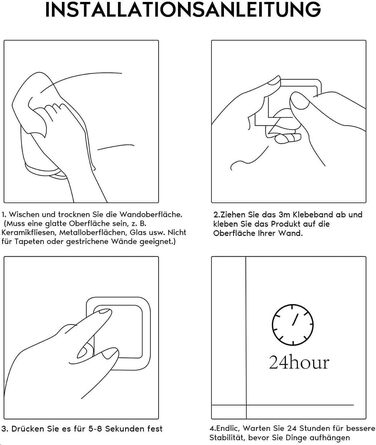 Тримач для рушників на стіну без свердління, SUS304 нержавіюча сталь, 3 стійки, 2 гачки, чорний (43.5 см)