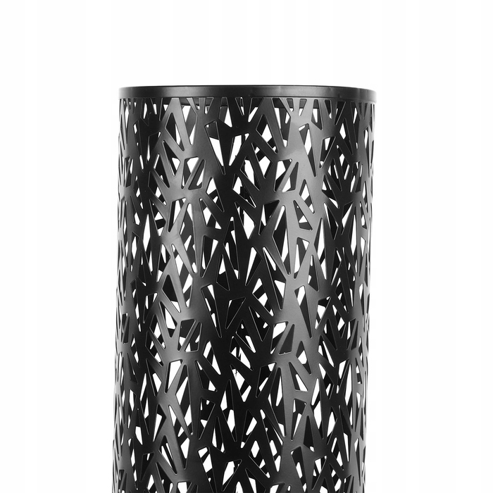 Підставка для парасольок з піддоном для передпокою та холу, чорна, ажурна