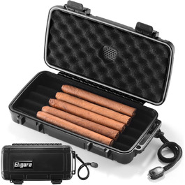 Зігеренний гумодор для подорожей - кейс з вологостійкою пластиною, водонепроникний, міцний, для 5 цигарок, портативна коробка, подарунок для чоловіків (Small)