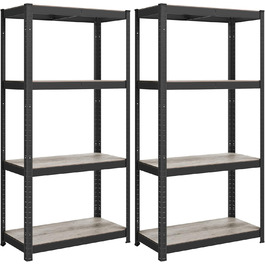 SONGMICS 2-Piece Adjustable Shelf Unit
