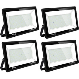 Bright LED Floodlight Outdoor, Warm White, Outdoor Floodlight, Super Bright 10000LM Floodlight, Outdoor Spotlight IP66 Waterproof, 3000K Outdoor Spotlight, Warm Floodlight for Garden, Garage, Yard (Warm White) (4pcs Warm White, 500W)
