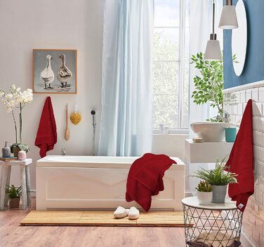 Utopia Towels - 8-Piece Cotton Towel Set with Hangers - 2 Bath Towels, 2 Hand Towels, and 4 Washcloths - (Electric Blue)
