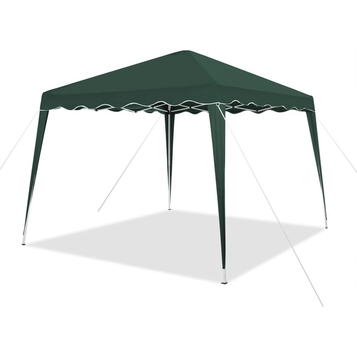Foldable Pavilion 3x3m incl. Bag | Water-resistant, UV 50+ Protection | Pop-Up Tent, Foldable Pavilion Garden Tent, Party Tent, Capri | Click System Metal Frame (Green)