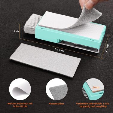 Набір для чищення екранів ноутбуків, MacBook, iPad, iPhone: засіб для чищення електроніки, щітки для моніторів, планшетів, ПК, телевізорів та камер