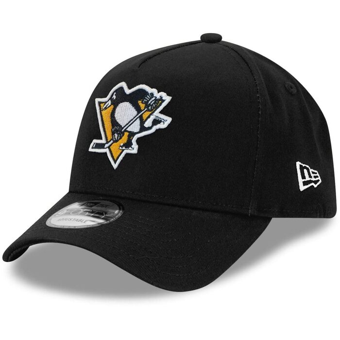 Кепка бейсболка New Era 9Forty A-Frame NHL Pittsburgh Penguins чорна, оригінальна, для шанувальників хокею