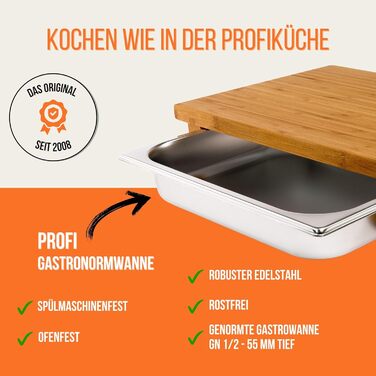 Cutting board with drip tray 