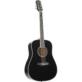 Акустична гітара Red Hill D-1-CE Dreadnought з Cutaway, електроакустична, липа, чорний колір