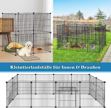 Клітка-вольєр для кроликів та інших дрібних тварин Froadp 142x72x36cm (12 частин)