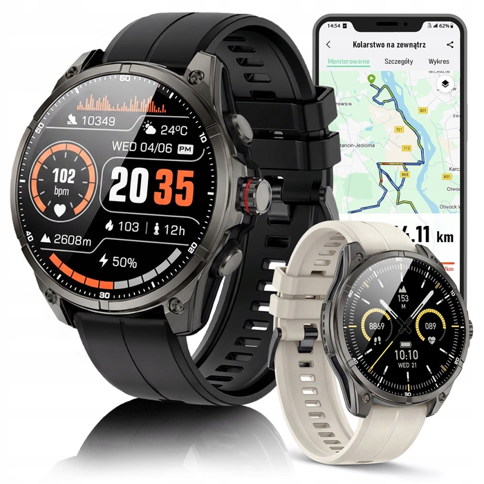 Смарт-годинник JG Smart Apex GPS для чоловіків, чорний