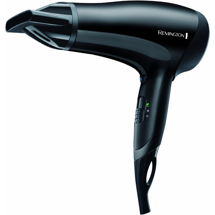Фен Remington Power Dry D3010 Basic: іонний, 2000 Вт, компактний, з насадкою для укладки