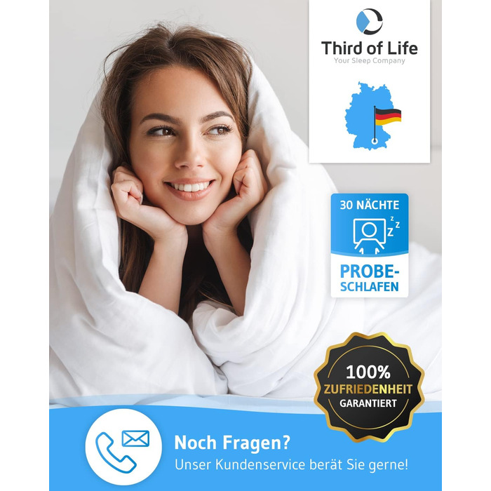 135x220cm Duvet Cover, Fluffy Winter Duvet with Moisture Management & High Breathability, Optimal Hygiene for Allergy Sufferers, Large & Sustainable Blanket, All-Season Duvet Extra Warm, Special All-Season Duvet: 135x220