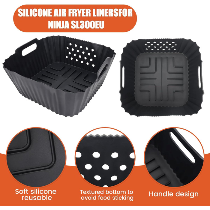 Стійка до нагріву силіконова підставка 48x30 см для фритюрниці, кухонного приладів, кавомашини (сумісна з Ninja, Cosori, Philips Airfryer)