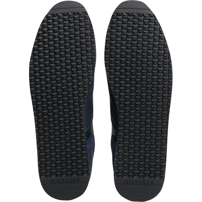 Кросівки Tommy Hilfiger чоловічі Runner Iconic з шкіри та замші, синій, 43 EU