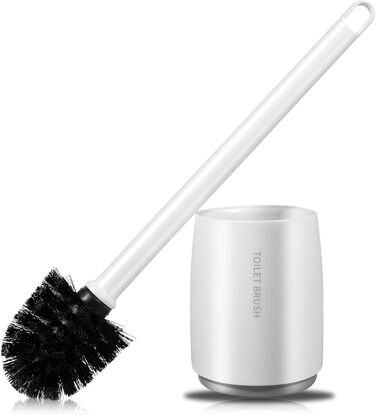 Набір для туалету Carehabi: щітка для унітазу з підставкою, білий | Комплект для ванної кімнати