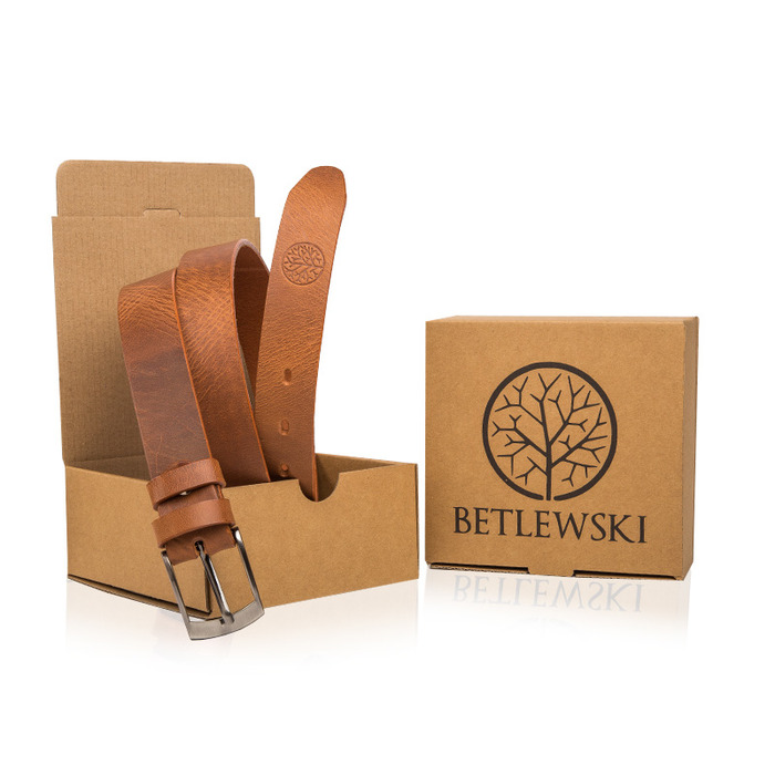Рімень Betlewski коричневий — унісекс
