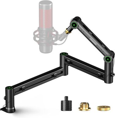 Кріплення для мікрофона Aokeo AK-58i – низькопрофільний тримач для HyperX QuadCast, Elgato Wave, Shure SM7B, Blue Yeti, Blue Snowball