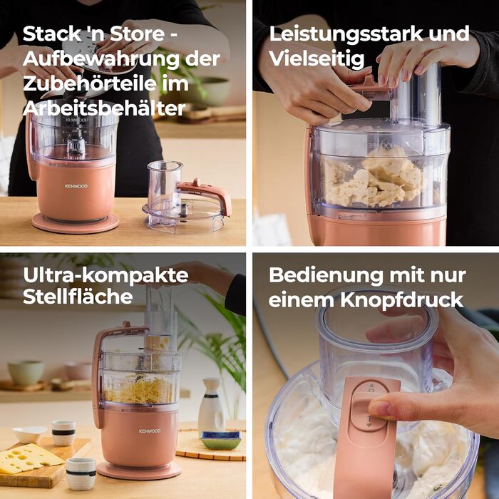 Кухонний комбайн Kenwood MultiPro Go FDP22.130GY, 650 Вт, 1.3 л, Компактний, Багатофункціональний, Синій