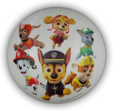 Дитяча стельова лампа Paw Patrol, пластик, E27, 36 см, для дітей, Маршал, Чейз, Скай