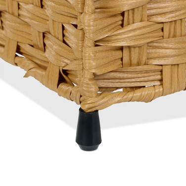 Relaxdays Laundry Basket Rattan-Look 90 L