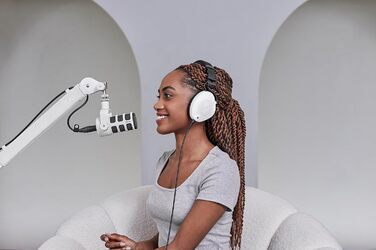 Мікрофон RØDE PodMic – динамічний мікрофон для подкастів, стрімінгу, геймінгу та запису голосу (білий)