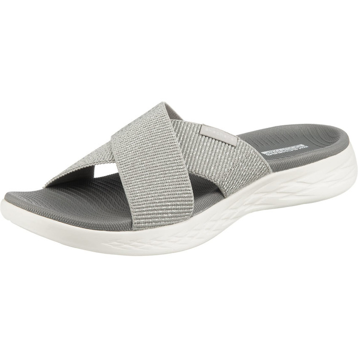 Сандалі жіночі Skechers ON-The-GO 600 Dainty сріблясті текстильні 38 EU