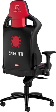 Ігрове крісло noblechairs Epic Spider-Man, ергономічне, офісне, з підголівником і поперековою підтримкою, для користувачів до 120 кг та 185 см