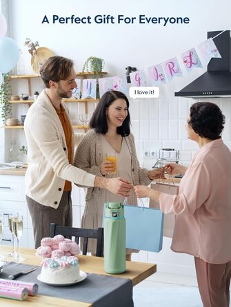 Розумна пляшка для води WATERH Boost з нагадуванням та трекером, 946 мл, нержавіюча сталь, зелена