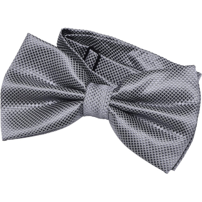 Метелик чоловічий DonDon сірий з нагрудною хустинкою, регульований розмір