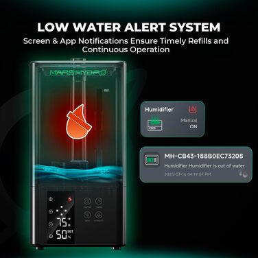 Увлажнитель воздуха MARS HYDRO New Plant 6L с регулировкой влажности, таймером, ультразвуком, без протечек для теплицы, гроубокса, indoor выращивания