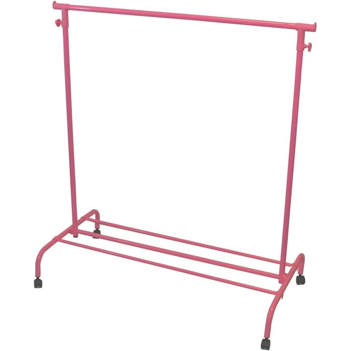 Home Vida Clothes Rack, Single Clothes Rail, Adjustable, Pink