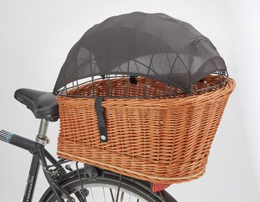 Сонцезахисний тент для кошика велосипедного крісла для собак Tigana – захист від сонця UV 40+, Oeko-TEX®, дихаючий, мікрофібра, легко монтується, легкий та компактний