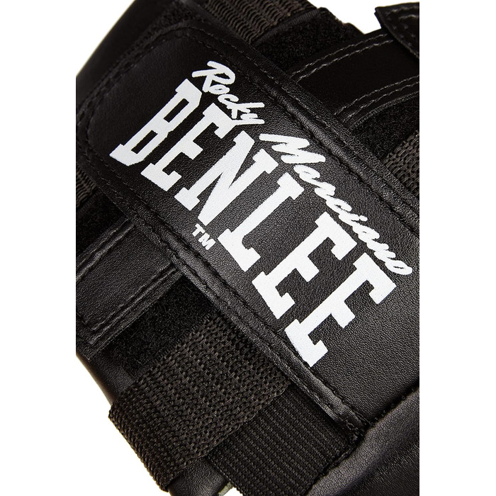 Benlee Mike Faux Leather Headguard (L-XL, Black) - Motorcycle & Boxing Head Protection
