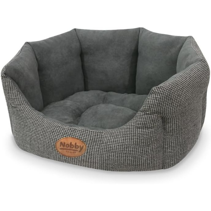 Ліжко для котів Nobby Josi, овальне, сіре, 55 x 50 x 21 см