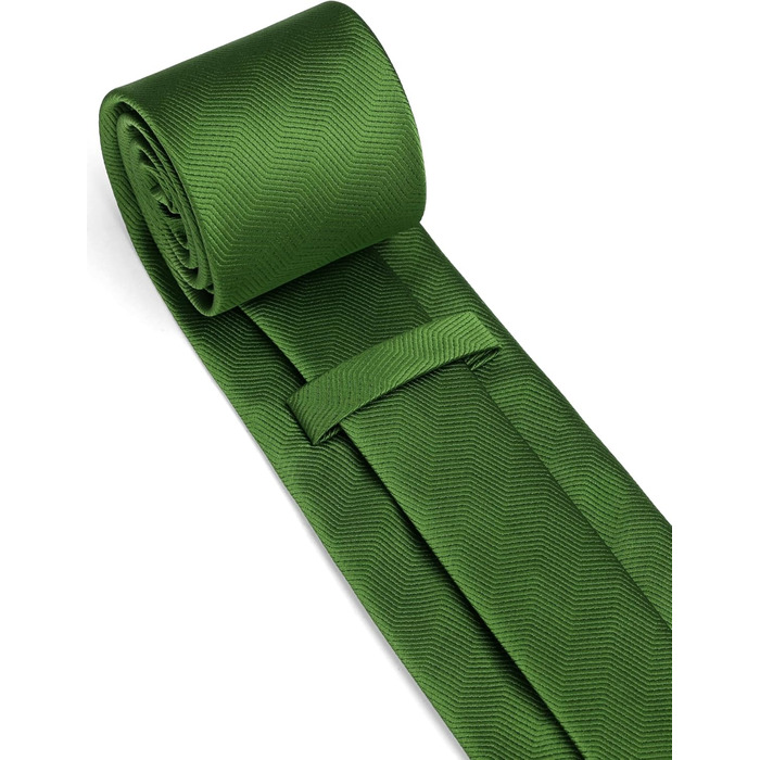 Кравка для чоловіків HISDERN: класична краватка для весілля з нагрудником, формальний елегантний стиль, краватка для бізнесу та вечірок (зелена)