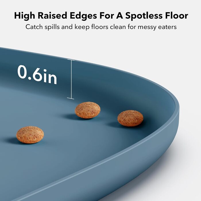 PETLIBRO Килимок для годування собак та котів, захист від пролиття, силіконовий, розмір 55.9 x 55.9 см
