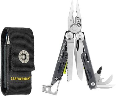 Leatherman Signal Multi-Tool - 19-Tool Camping & Survival Kit with Nylon Sheath (Gray)