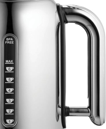 Електричний чайник Dualit Classic з нержавіючої сталі, 1.7л, 3kW, з фільтром для води, чорний