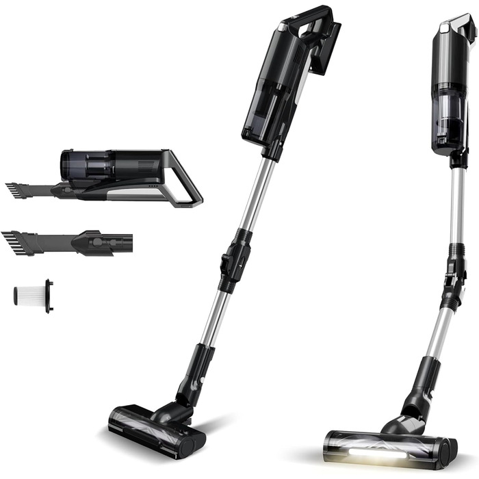 TurboTronic StormStick: потужний акумуляторний пилосос 120 Вт з фільтром MIF та 5 м кабелем (11 кПа, циклонна технологія)