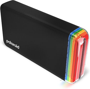 Polaroid Hi-Print 2-ге покоління: Bluetooth фотодрук, кишеньковий принтер 2x3, чорний (з фільм-пакетом)