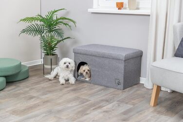 Будиночок для котів TRIXIE Kimy, сірий, 72 x 40 x 40 см