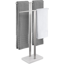 Підставка для рушників KES, стояча, з нержавіючої сталі, з мармуровою основою, 84 см, BTH217-2