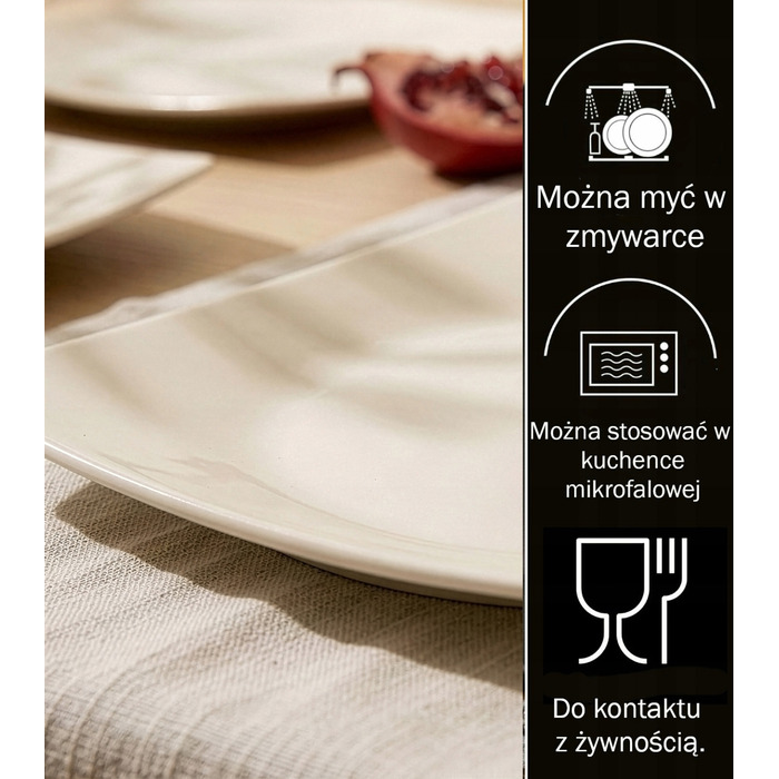 Обідній сервіз на 12 осіб, набір 36 предметів, бежевий, EPIRI KONSIMO