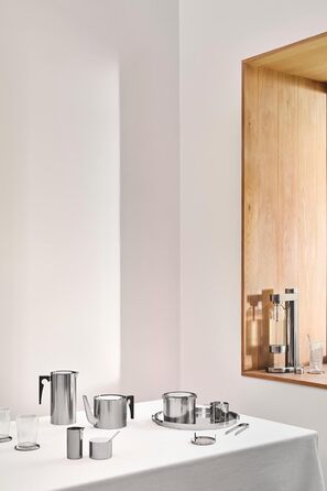Stelton Arne Jacobsen Цукорниця Cylinda-line з кришкою - нержавіюча сталь, 0.2 л