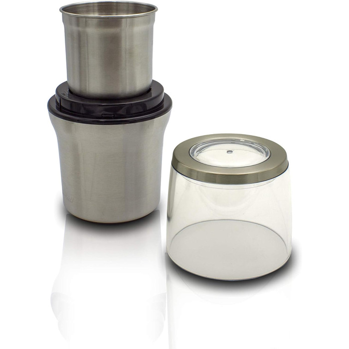 Електрична кавомолка MPM MMK-06, не містить BPA, 70 г/хв, 200 Вт, нержавіюча сталь