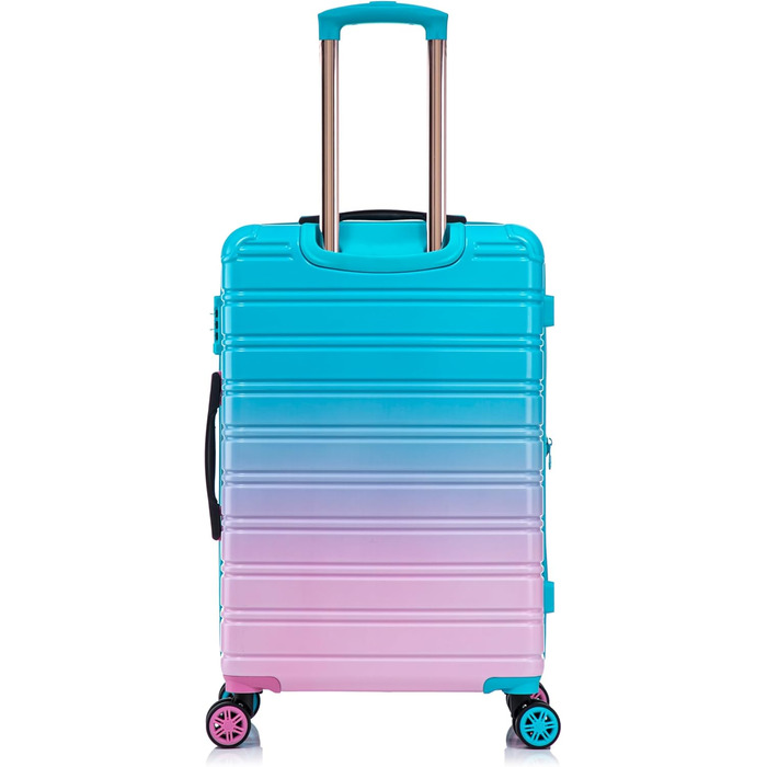 Набір валіз з полікарбонату (3 шт): кабінський, середній, великий | Чорний | Набір валіз | Подорожі