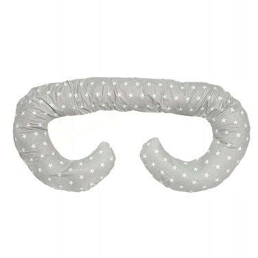 Силіконова подушка для сну BabyUniverse з кульками, сіра, 130x70 см