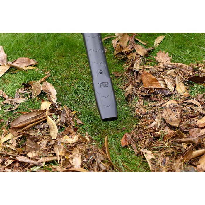 Black+Decker 3-in-1 Electric Leaf Blower/Vacuum BEBLV301 (3,000 Watts, with Shredder + attachable leaf rake, 72L collection bag backpack - high blowing speed & adjustable suction power)